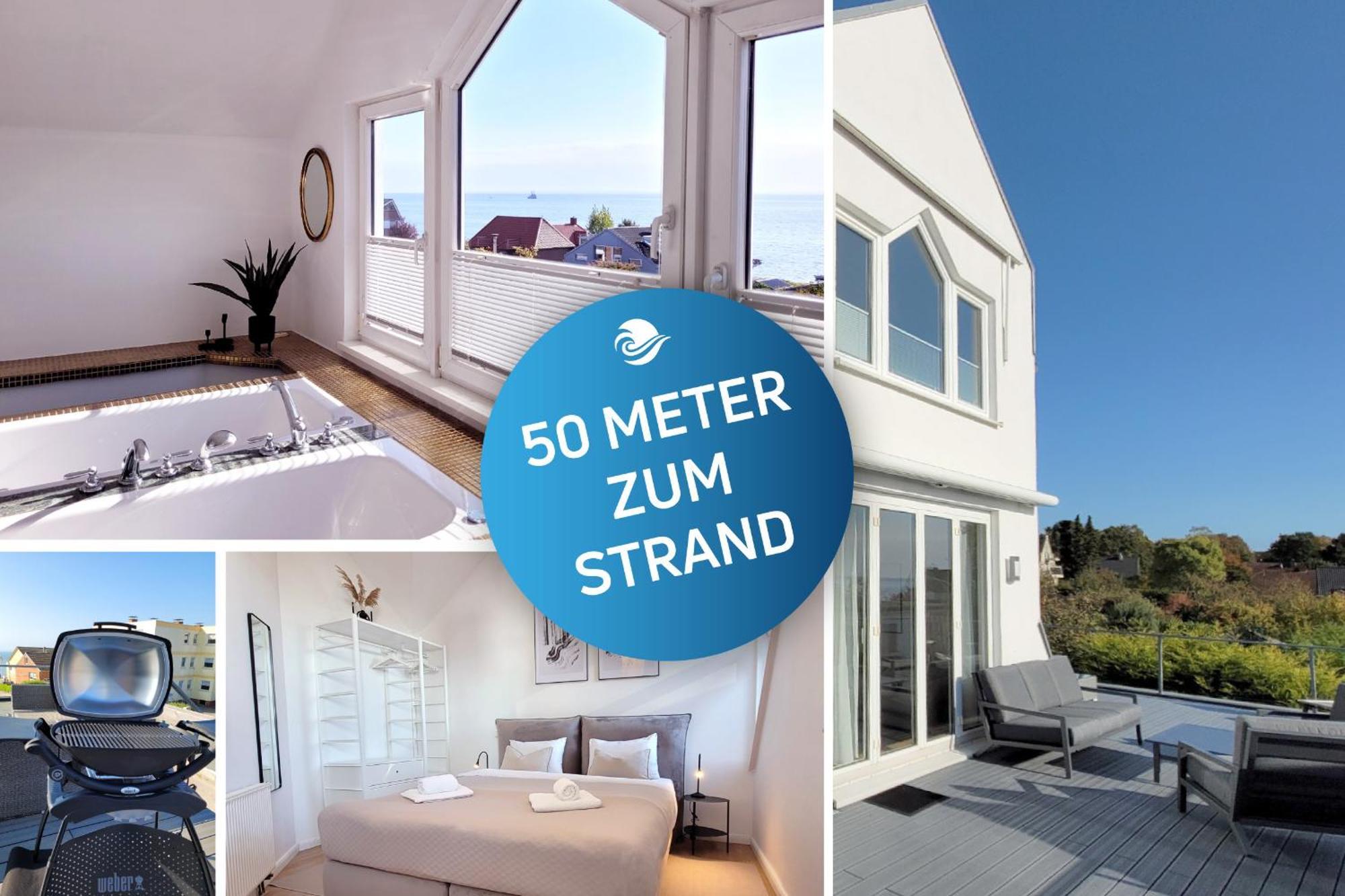 Grosse Penthouse Ferienwohnung Mit Meerblick, Sonnenterrasse & Luxusbad Von "Momentic" Sierksdorf Exteriör bild