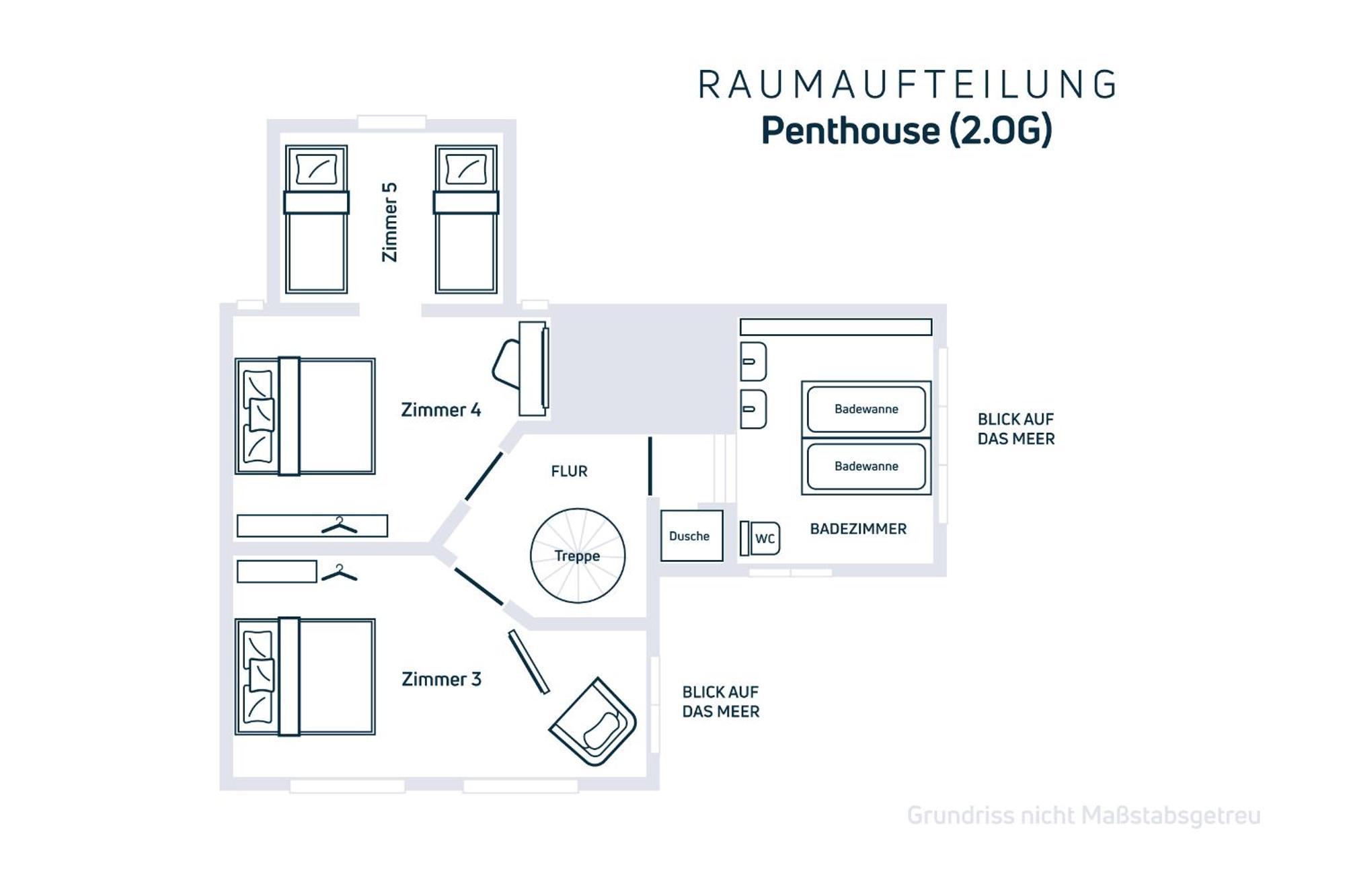 Grosse Penthouse Ferienwohnung Mit Meerblick, Sonnenterrasse & Luxusbad Von "Momentic" Sierksdorf Exteriör bild
